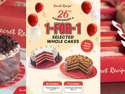 Cake Lovers Rejoice: Secret Recipe’s 1-for-1 Whole Cake Anniversary Treat