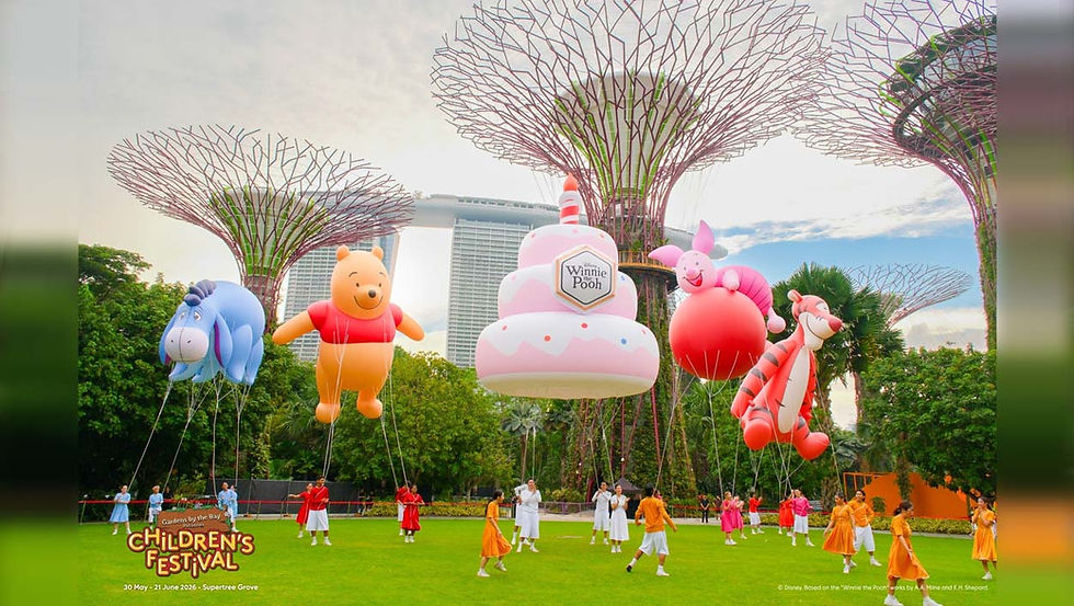 Gardens by the Bay: Children's Festival Returns with Winnie the Pooh Fun and Free School Holiday Activities