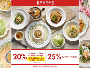 Soup Restaurant Extends Early Bird Perks at VivoCity with Up to 25% Off