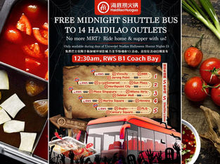 From Park to Pot: Haidilao’s Free Shuttle Bus Rides This Halloween