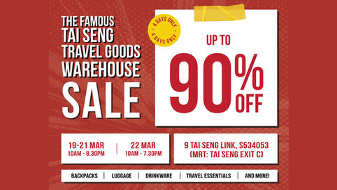 The Famous Tai Seng Travel Goods Warehouse Sale Returns with Steep Discounts