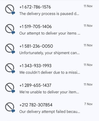 Rise in Parcel Delivery Scams