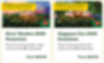 Two promotional cards for WildPass Local Exclusive. River Wonders and Singapore Zoo offers with entry details. Background shows wildlife images.