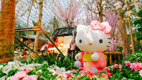 Sakura Season Returns to Gardens by the Bay with Sanrio Characters and Ishikawa Inspired Landscapes