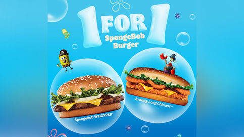 Burger King Singapore’s SpongeBob Burgers Are Now 1-for-1