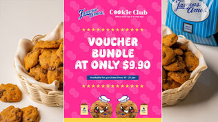 Famous Amos Rolls Out a Members Only Cookie Voucher Bundle at Just $9.90