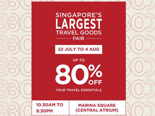 Bag the Best Deals: Singapore’s Largest Travel Goods Fair Returns to Marina Square