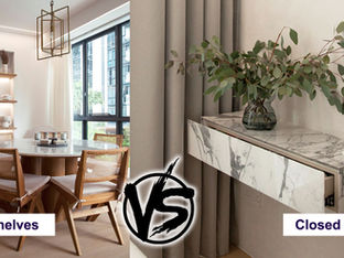 Open Shelving vs. Closed Cabinets: Which is Right for Your Space?