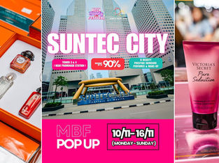 Up to 90% Off at Suntec City: Mega Beauty Festival Pop-Up Lands This November