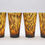Miniaturbild: Gläser gelb/braun gefleckt 4er Set