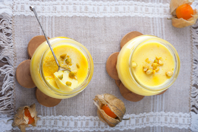 Panna cotta allo zafferano
di San Valentino