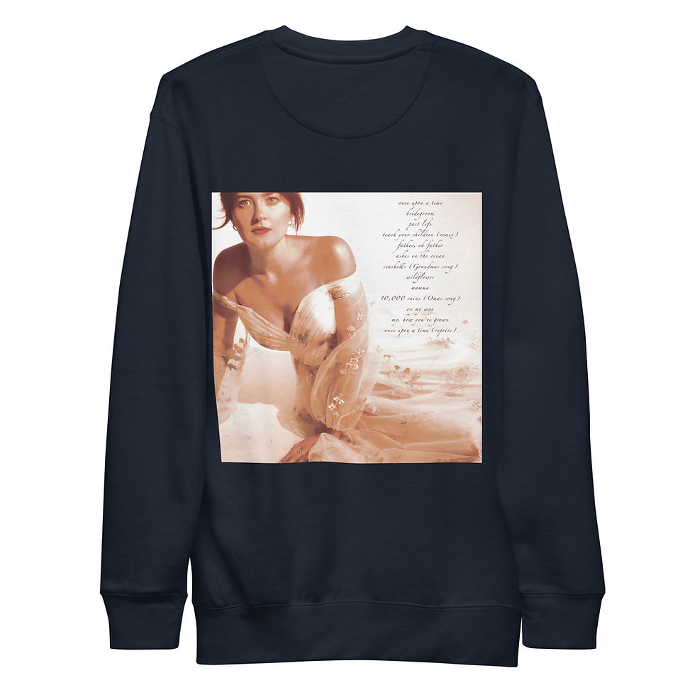 Thumbnail: ear baby album cover+track list crew neck sweatshirt