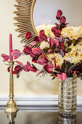 vignette floral interior design