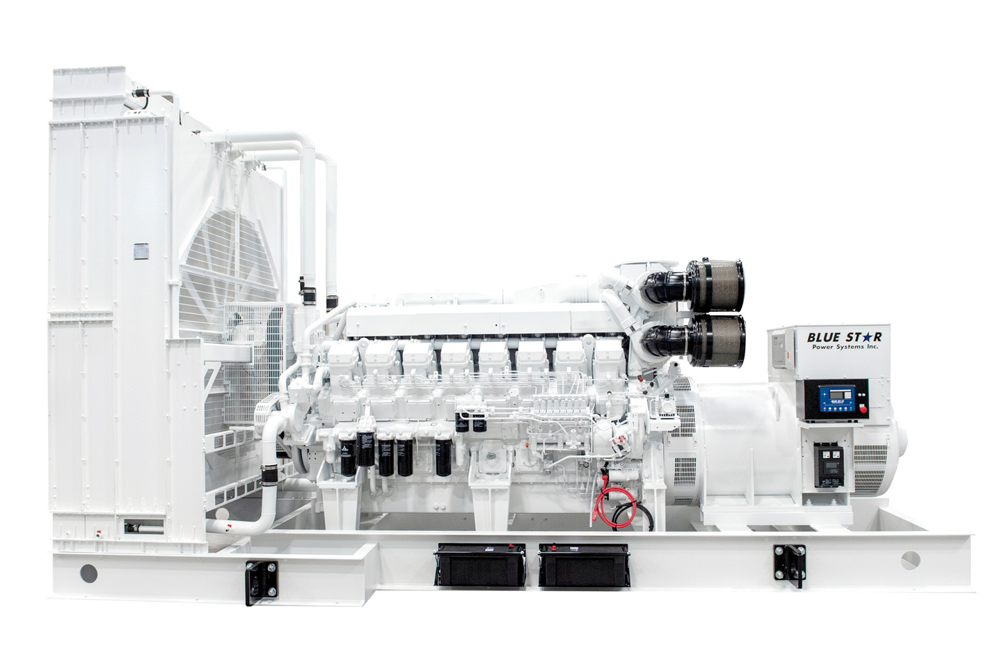 Blue Star MD2000-01, a heavy-duty generator solution, integrated into Ontivity’s advanced power infrastructure for large-scal