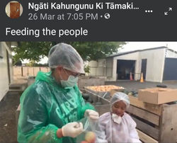 Stacey Hape and daughter packing up Kai