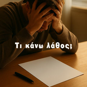 Τί κάνω Λάθος; Από το λάθος στην κατανόηση