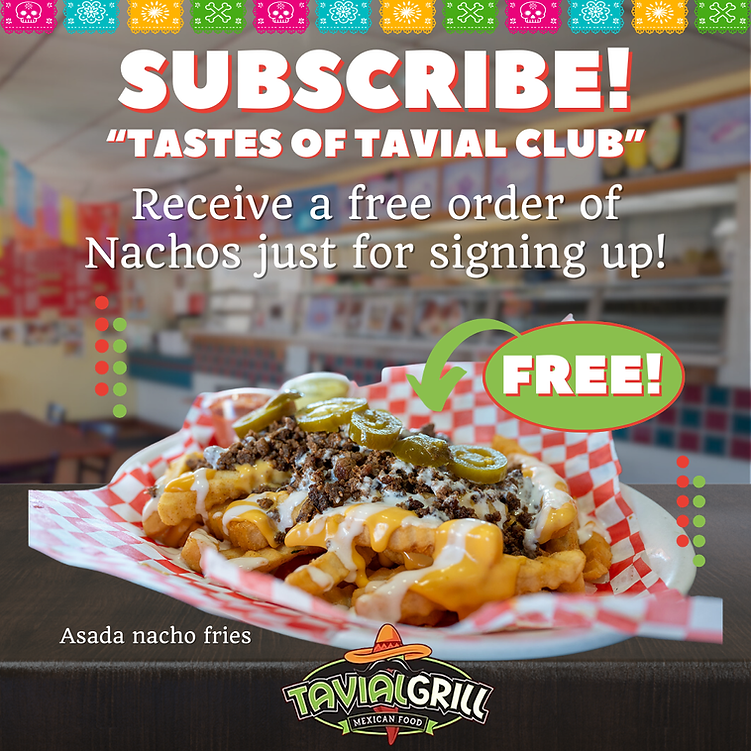 Tastes of Tavial Club sign up - Tavial Grill.png
