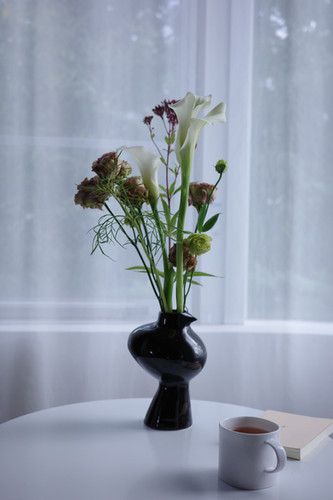tukifune × 22世紀ジェダイ chulu 花瓶 フラワーベース 受注生産] chulu / black | tukifune