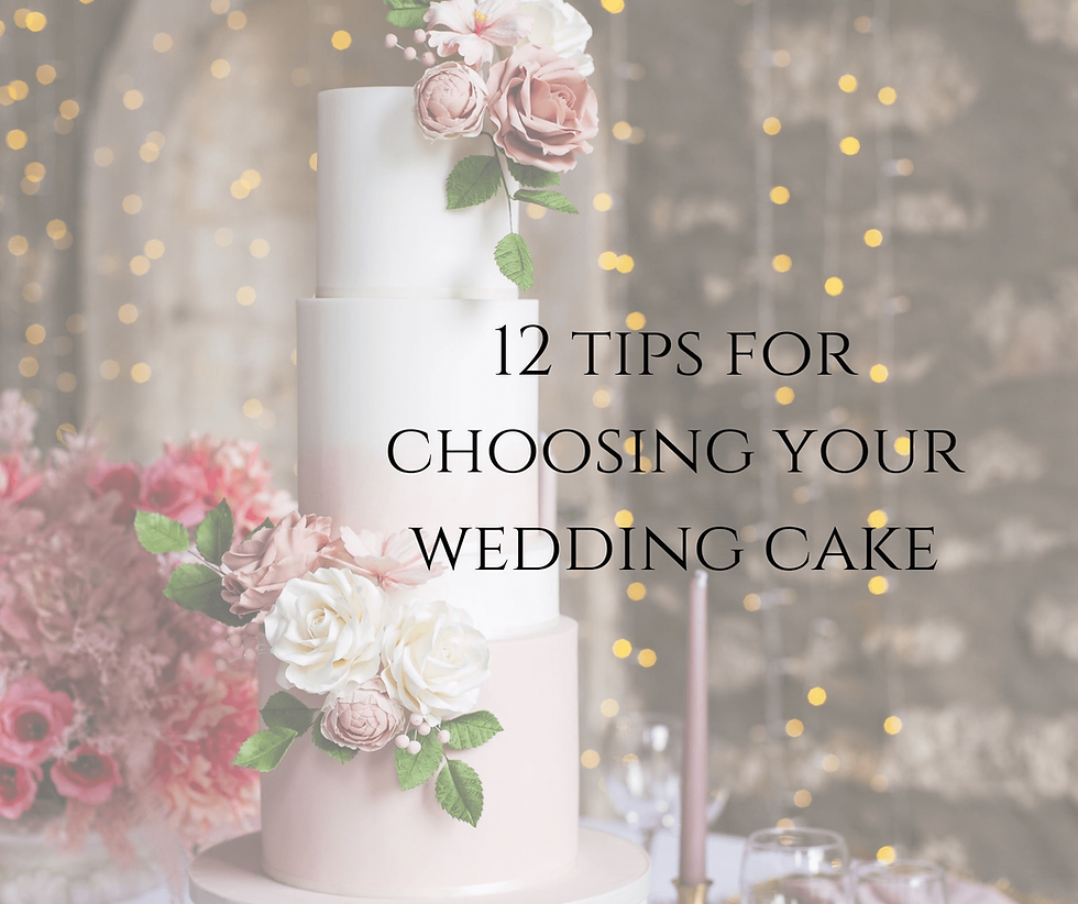 12 tips for choosing your wedding cake