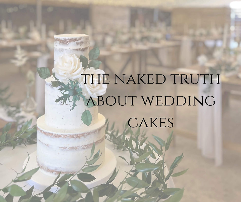 The naked truth about "rustic" wedding cakes