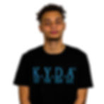 Model wearing blue and black "KEEP YOUR DREAM ALIVE" T-Shirt