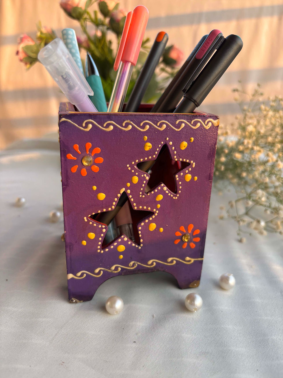 The Desk Buddy Pen Stand (Purple)