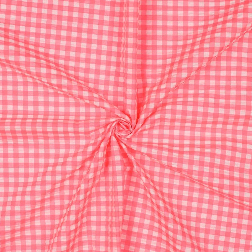 Neon Gingham - Pink