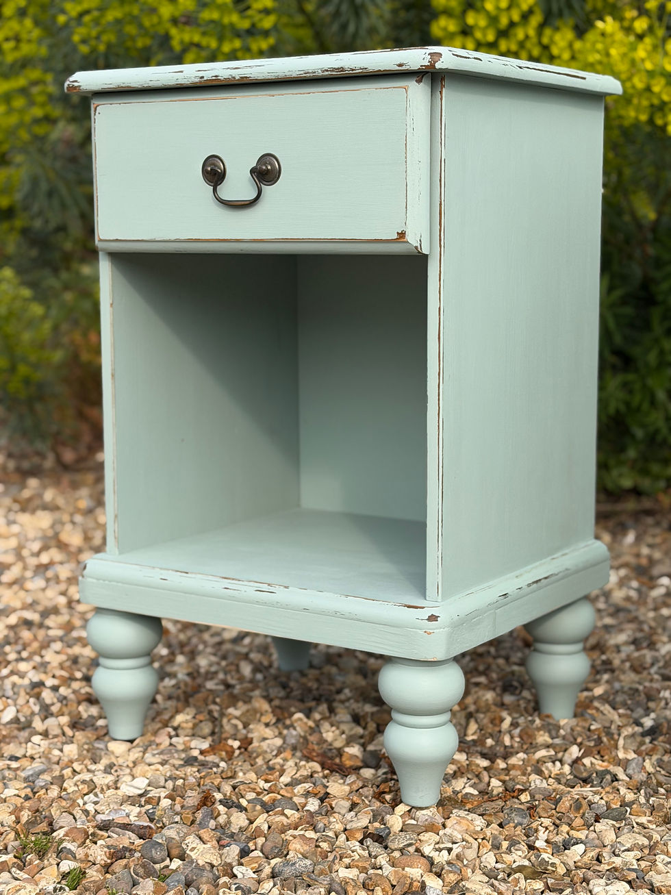 Thumbnail: Pair of Painted Vintage BedsideTables