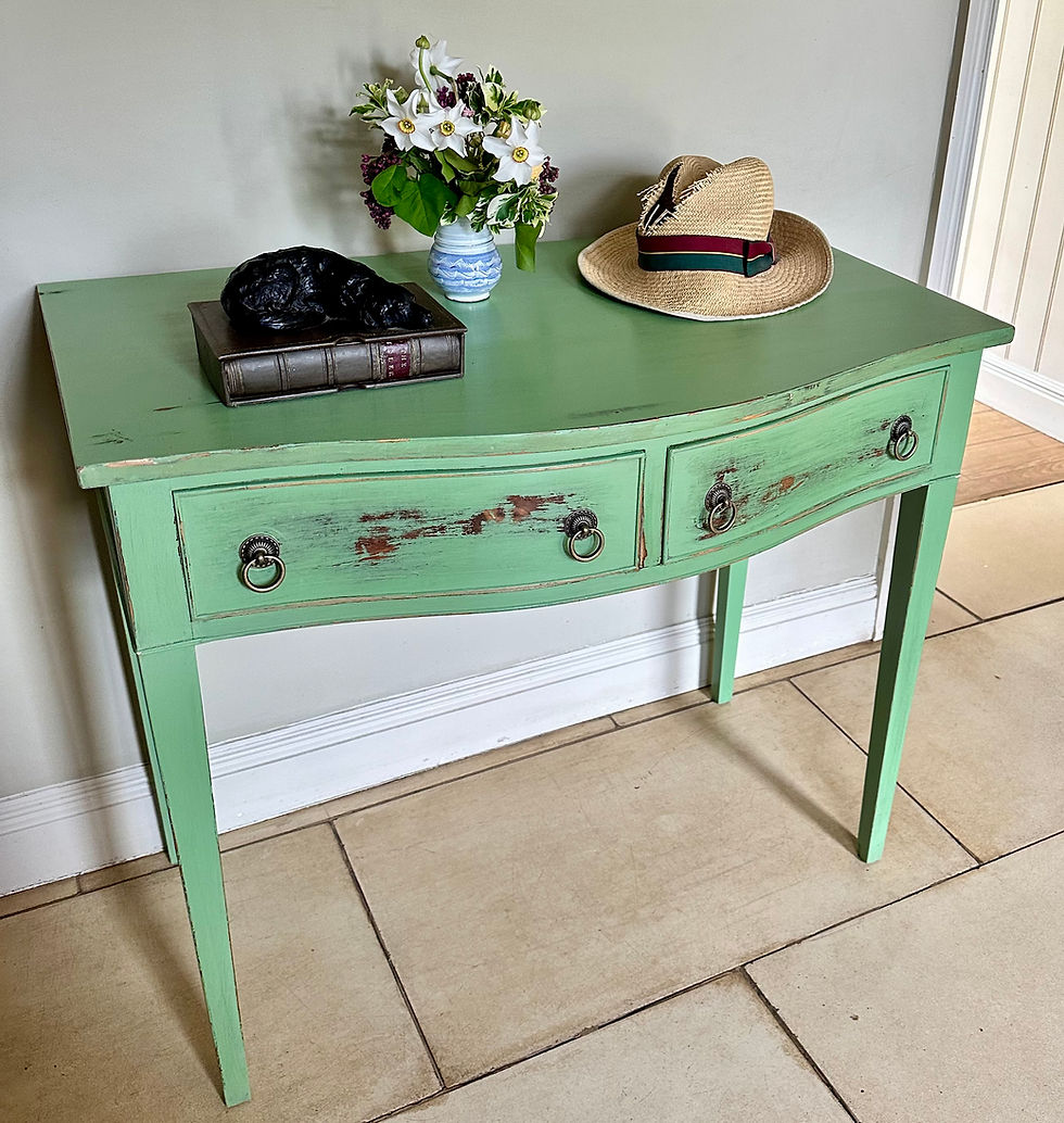 Thumbnail: Painted Vintage Mahogany Table