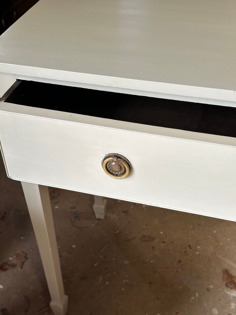 Thumbnail: Mahogany side table with drawer