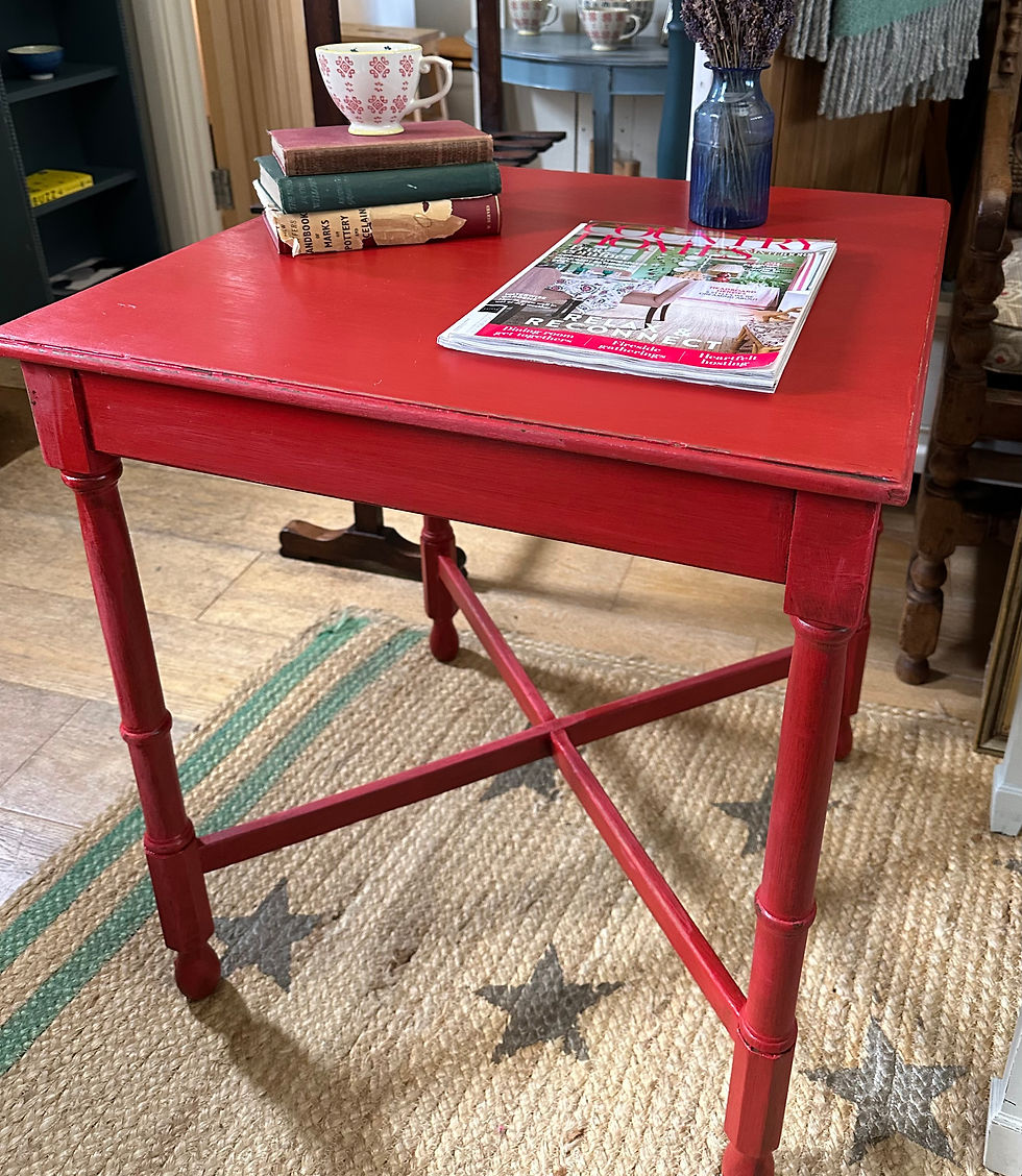 Thumbnail: Painted wooden square table