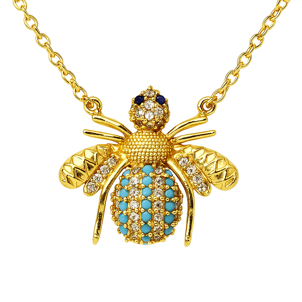 Pırıltılı Arı kolye