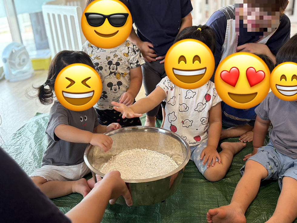 お月見会のようす🐇🌕《福岡県飯塚市中 幸袋らぶはーと保育園 365日開園》