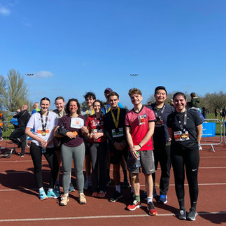 Group of people after a run