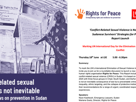 Conflict-related sexual violence is not inevitable: survivors' views on prevention in Sudan