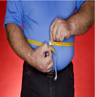 A person with lower BMI, but with higher abdominal fat which increases insulin resistance and eventually risk of diabetes