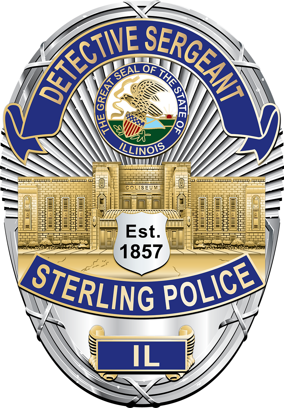 Thumbnail: Sterling, Illinois Police Uniform Badge