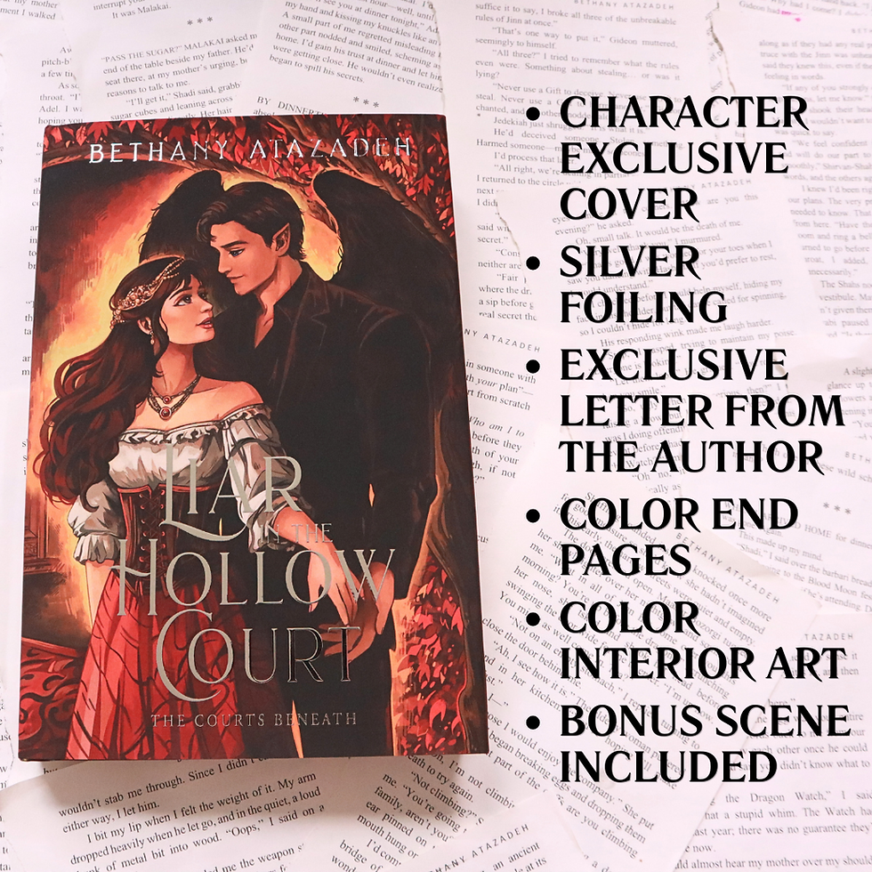 Thumbnail: HARDCOVER - CHARACTER cover - Liar in the Hollow Court