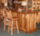 Pine Bar with 4 Drawers & 2 Doors