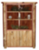 Corner Shelf with Slab Front Doors