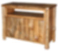 Cedar TV Stand with Opening
