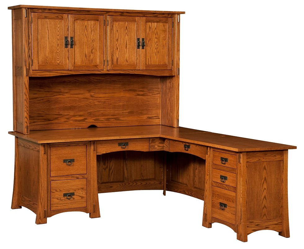 Modesto Corner Desk with Topper