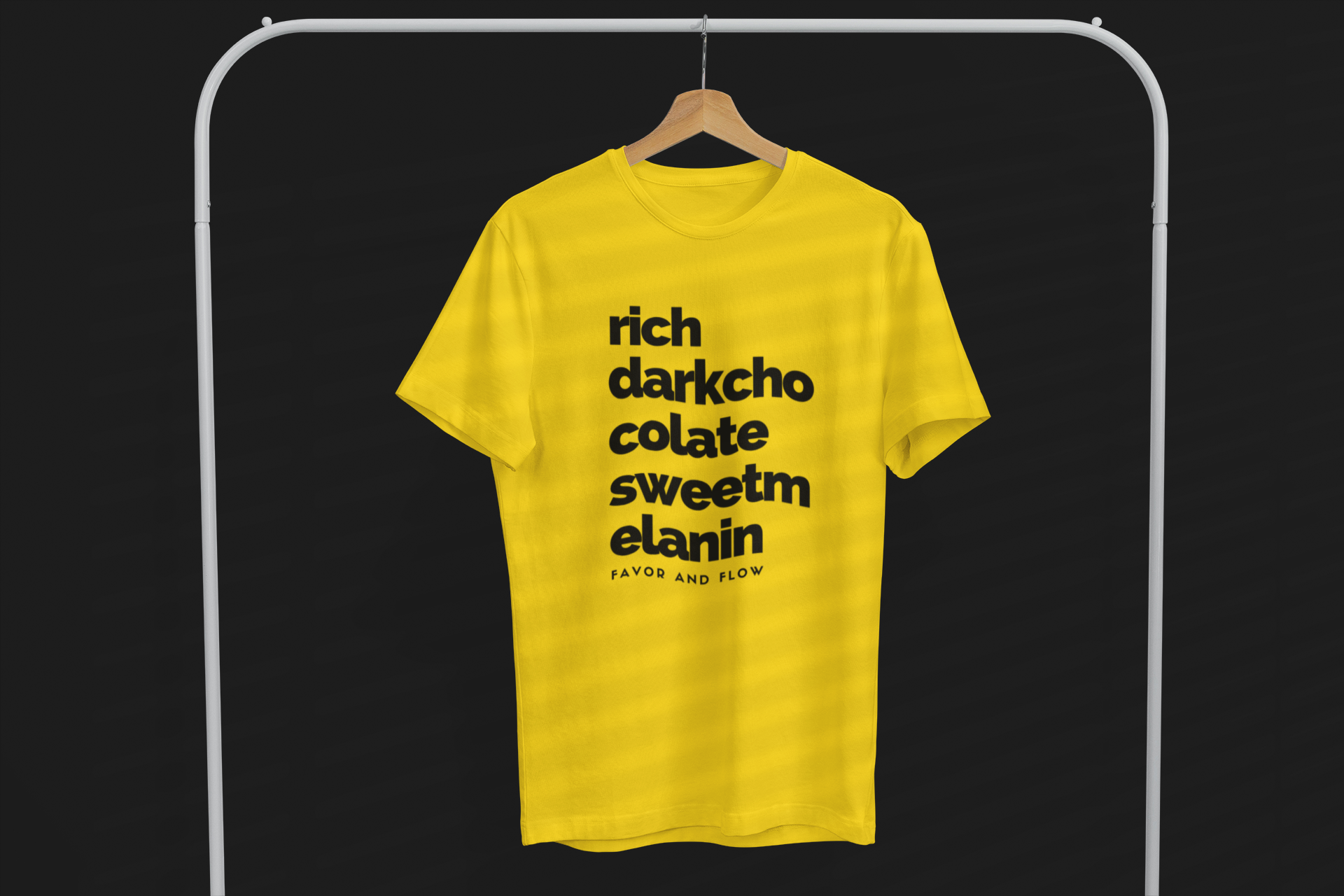 F&F - Melanin Tee Shirt (Gold/Black)