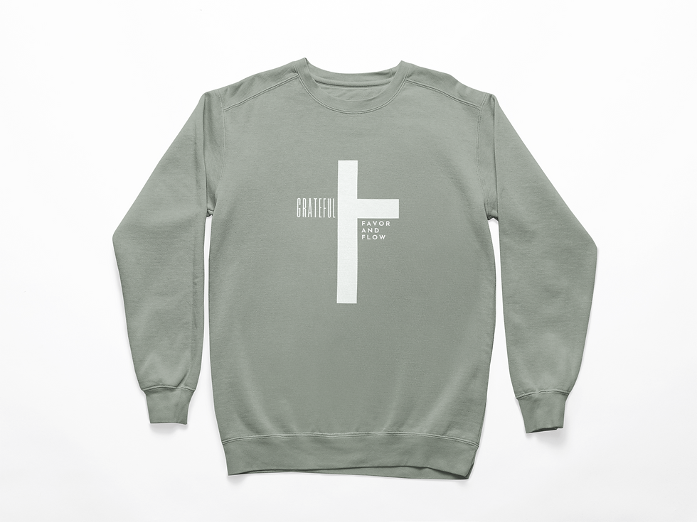 F&F - Grateful Sweatshirt (Heather/White)