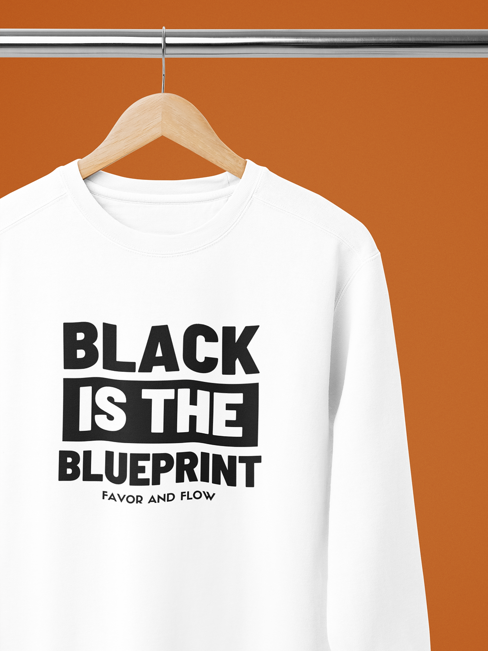 F&F - Blue Print Sweatshirt (Black/White)