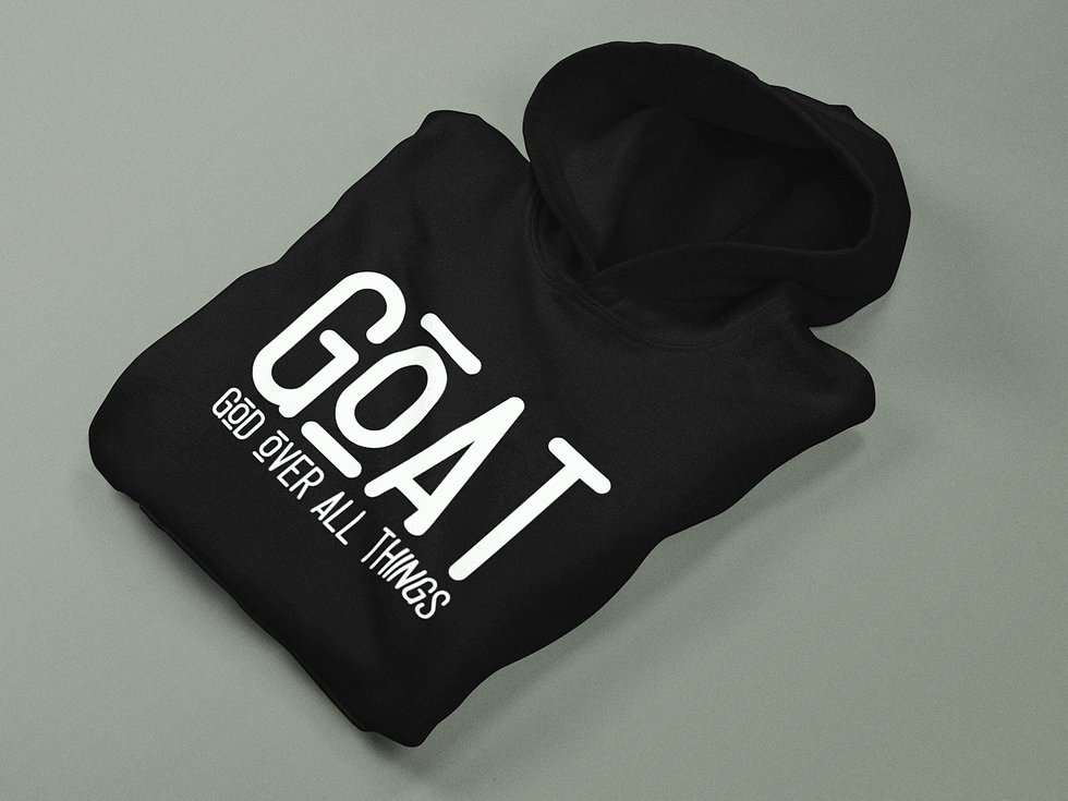 G.O.A.T. - Hoodie (Black/White)