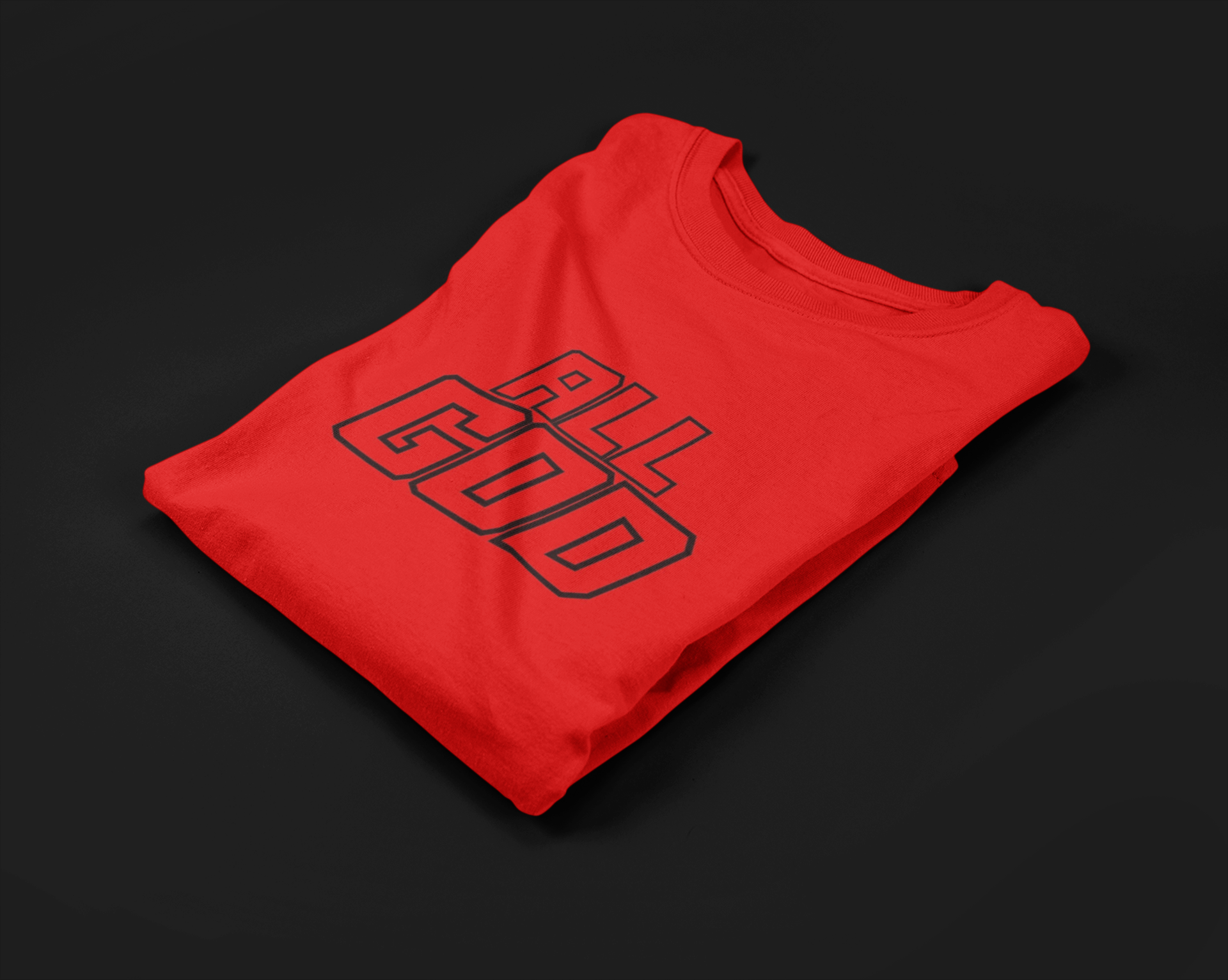 All God - Tee Shirt - Red/Black
