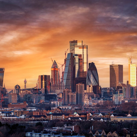 City of London skyline. 