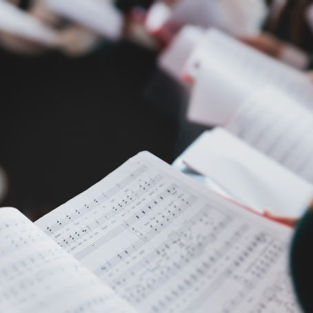 A church choir in a cathedral.