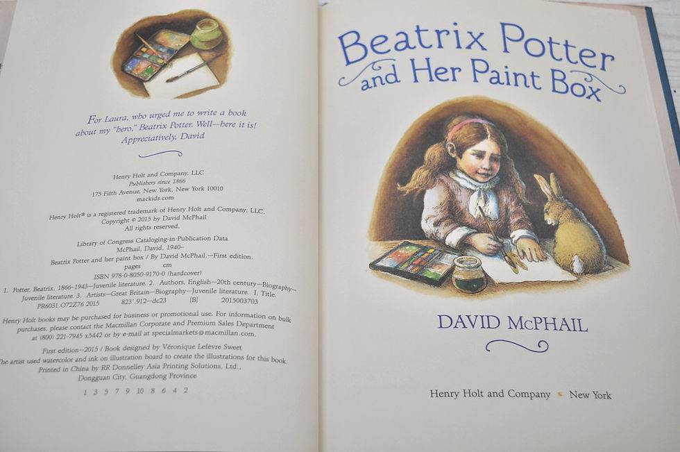 サムネイル： Beatrix Potter And Her Paint Box,ビアトリクスポター,デイビット・M・マクファイル,古書,古本,千葉,佐倉,,京成佐倉,アベイユブックス